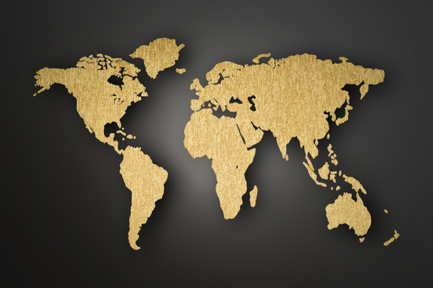 Παγκόσμιος Χάρτης λάξευση σε ξύλινη σανίδα - Φωτογραφία, εικόνα