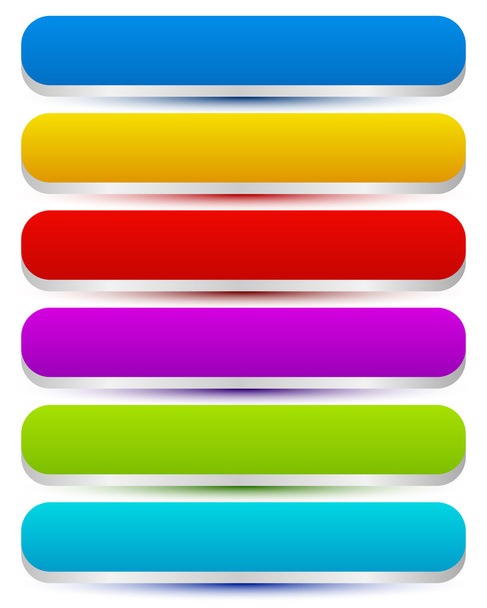 Colorful oblong buttons - Vector, afbeelding