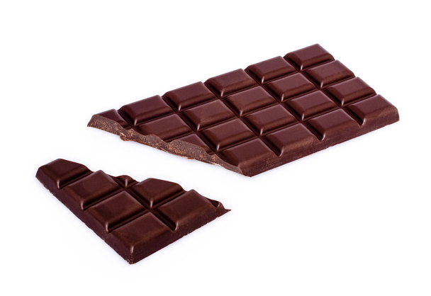 barra de chocolate com bit quebrado
 - Foto, Imagem