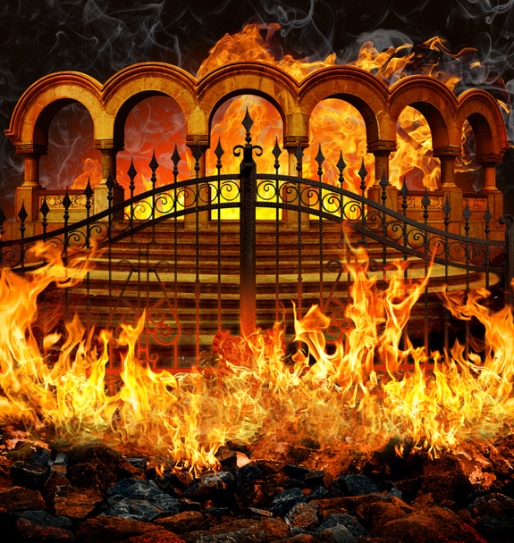 Portas do inferno
 - Foto, Imagem