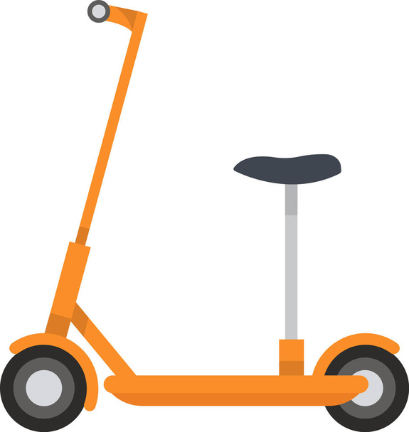 Illustration vectorielle de véhicule de scooter électrique - Vecteur, image