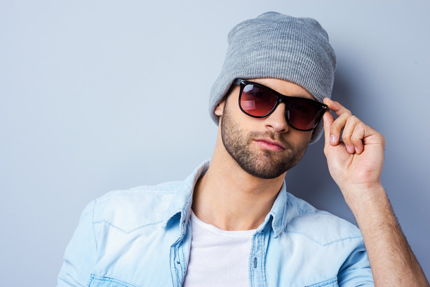 Handsome young fashionable man - 写真・画像