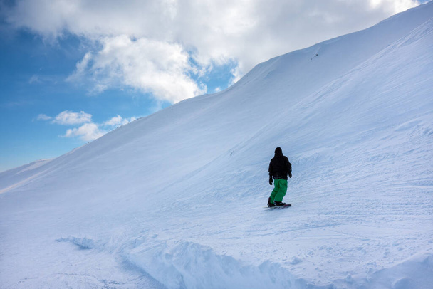 February 2nd 2022 - Grevena, Greece - The gorgeous snowy slopes of Vasilitsa ski resort - Photo, Image
