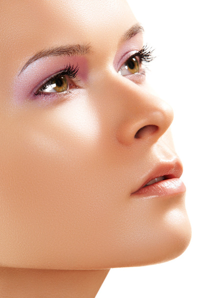 Spa close-up of purity female model face with perfect skin. Skin care - Photo, Image