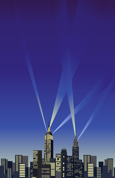 Небоскрёбы Нью-Йорка
 - Вектор,изображение