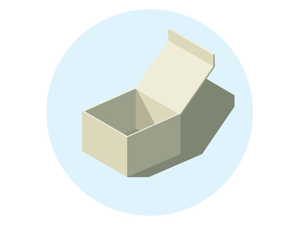 Ізольована папір коробки
 - Вектор, зображення