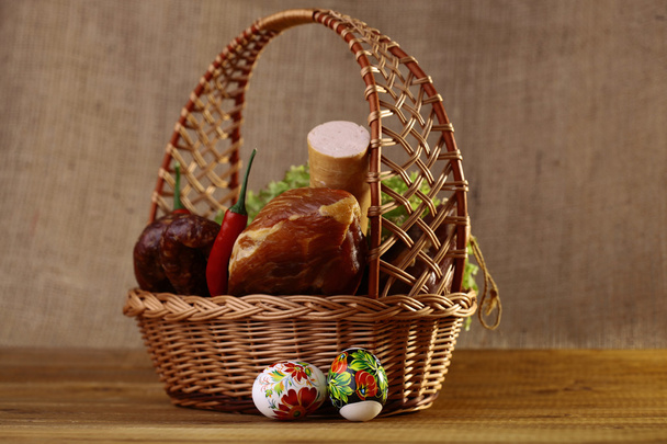 Traditional Easter basket - Фото, зображення