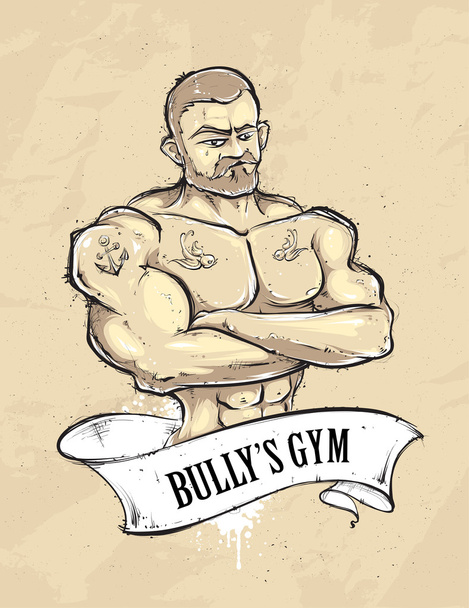 Bullys γυμναστήριο - Διάνυσμα, εικόνα