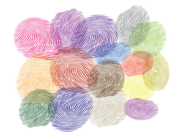 Color fingerprints - Vector, Image