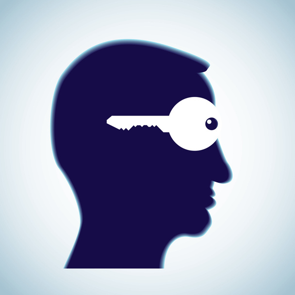 La llave en la cabeza
 - Vector, Imagen
