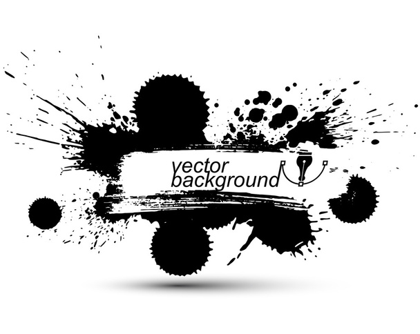 Ink splash seamless pattern - Vector, Image