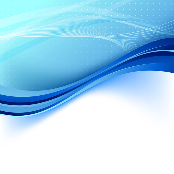 Blue wave abstract modern template - Vecteur, image
