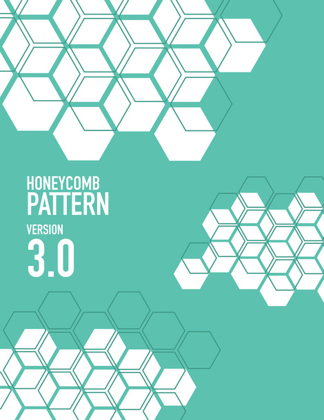 Honing kam patroon - Vector, afbeelding
