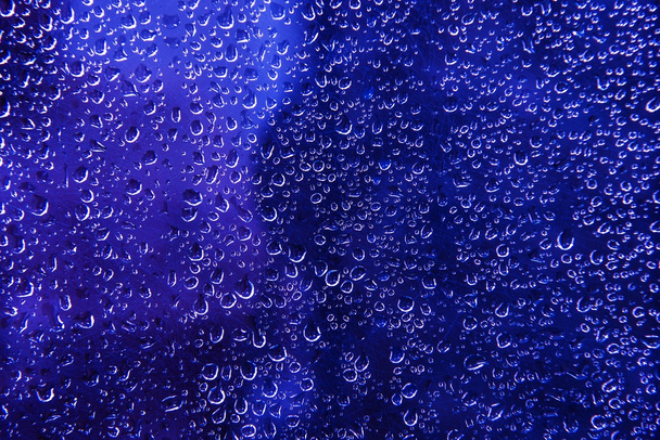 Blaue Wasserperlen - Foto, Bild