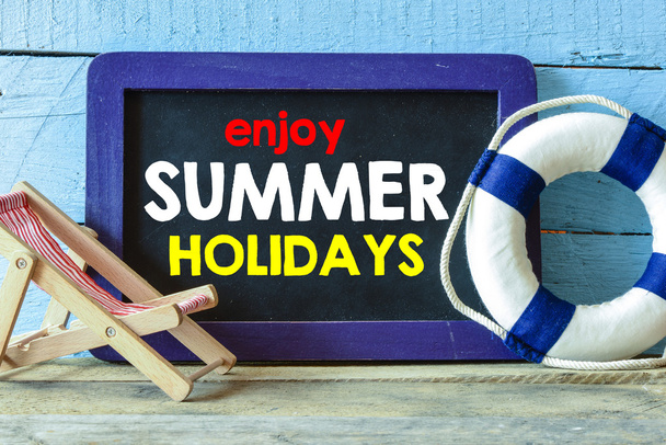 Enjoy summer holidays Text - Foto, Imagen