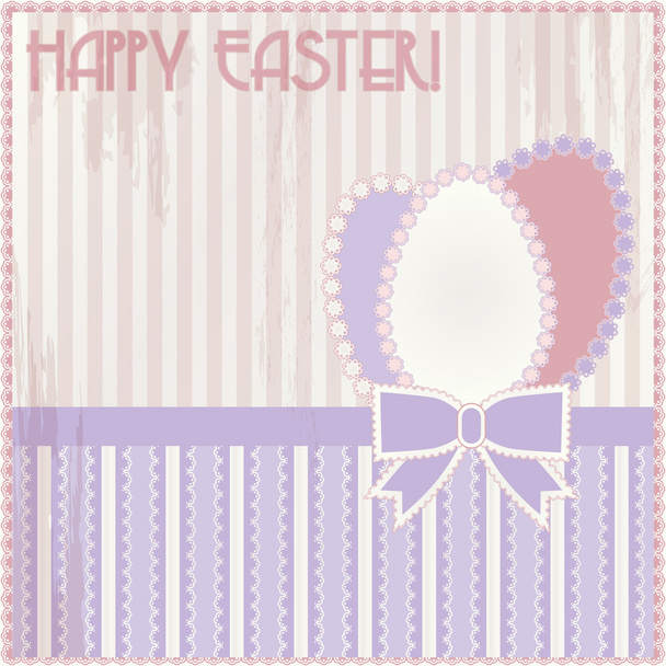 Happy Easter vintage card, vector illustration - Vektori, kuva