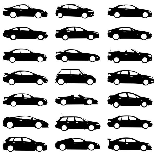 Set of cars - Vector, Image