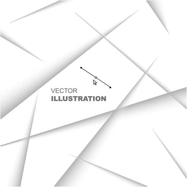 Abstract snijdt papier met schaduw - Vector, afbeelding