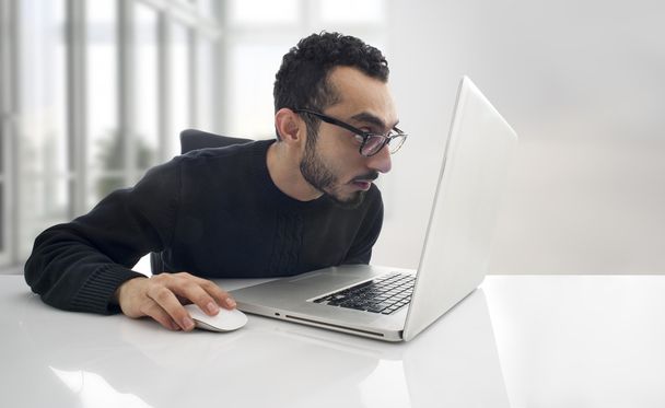 Man working on Laptop - Photo, Image