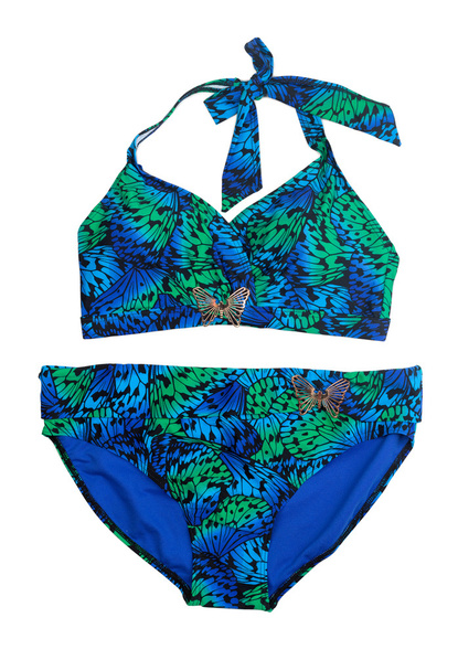 Female swimsuit with an exotic pattern. - Zdjęcie, obraz
