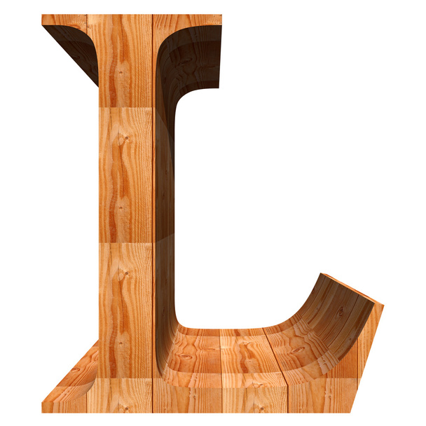Conceptuele hout lettertype - Foto, afbeelding