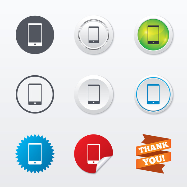 Smartphone sign icons - Vector, Image