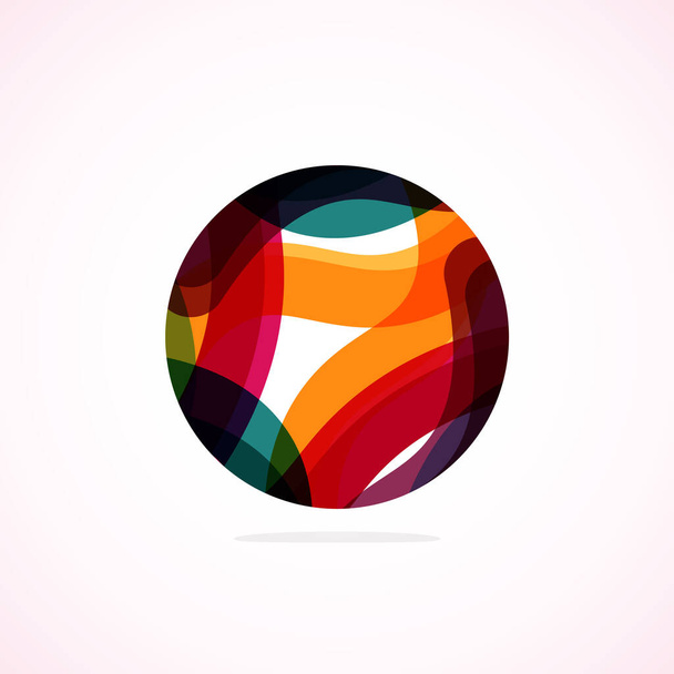 Logo del círculo abstracto - emblema minimalista, forma atemporal y universal del círculo. Logotipo único representa la gama de marcas y conceptos, encapsulando la simplicidad y la creatividad en una sola imagen icónica - Vector, Imagen