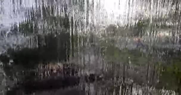 Снимок водяного занавеса, эффект водопада - Кадры, видео