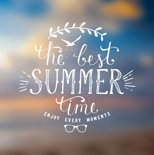 Summer time illustration - Вектор,изображение