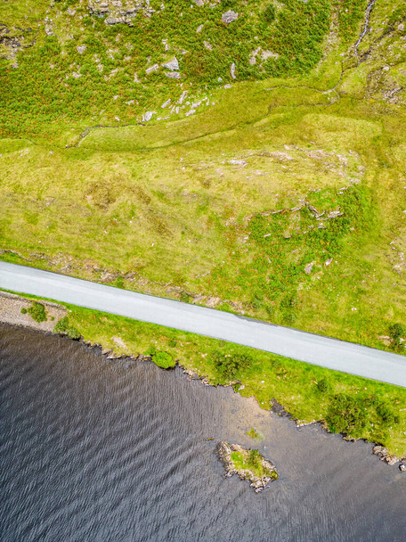 Road around Doo Lough, Delphi, County Mayo, Irlanda - Foto, Imagen