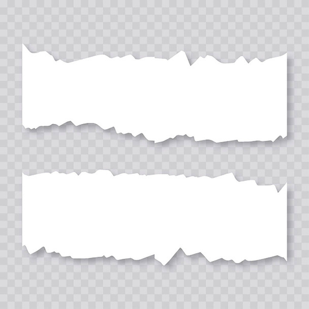 conjunto diseño papel corte botón plantilla colección de rasgado hojas de papel desgarrado png elemento de archivo - Vector, Imagen