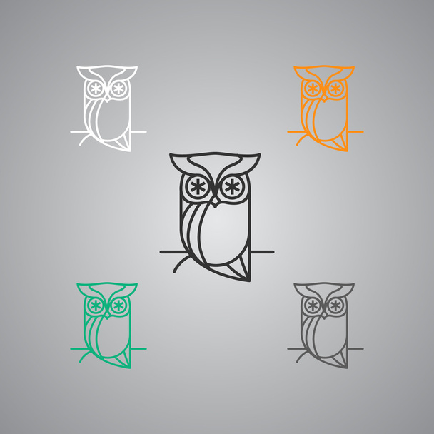 Owl logo - Vector, imagen