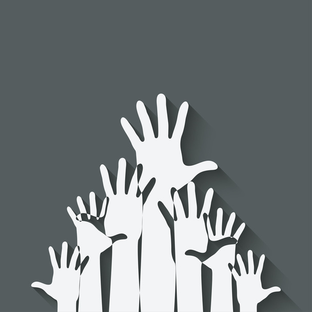hands up symbol - Vector, Image