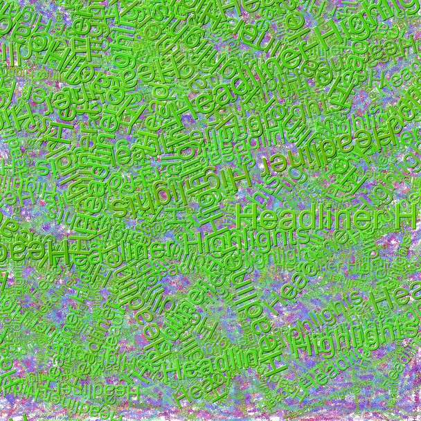 Конфітті слова Headliner Підсвічує яскравий кукурудзяний синійгеліотроп - Фото, зображення