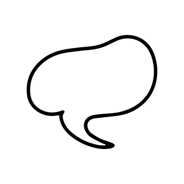 Comic bubble chat icon element - Vector, Image