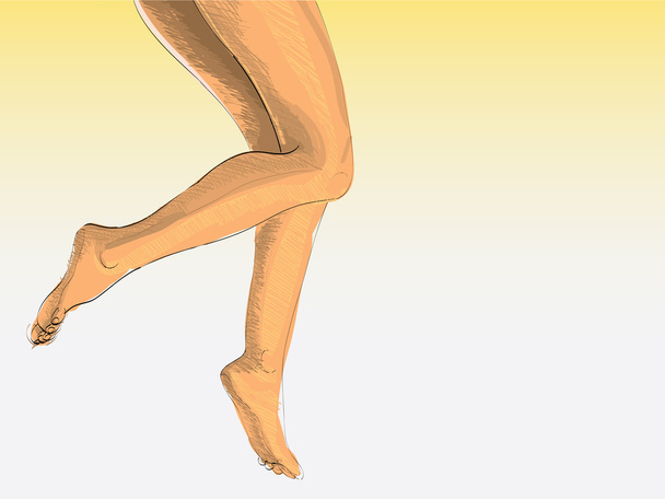 Vrouwenbenen - Vector, afbeelding