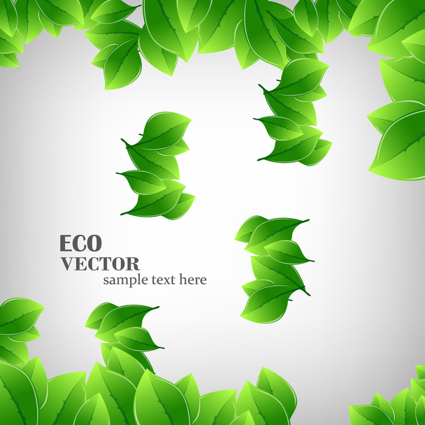Green leaves illustration - Vecteur, image