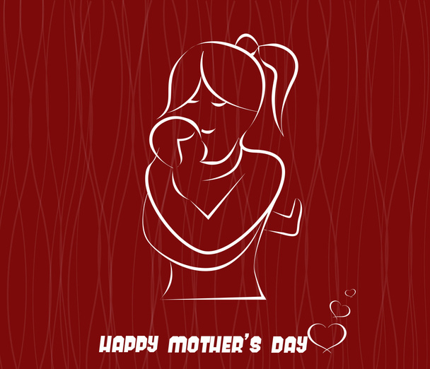 Happy Mothers Day celebration - Vector, afbeelding