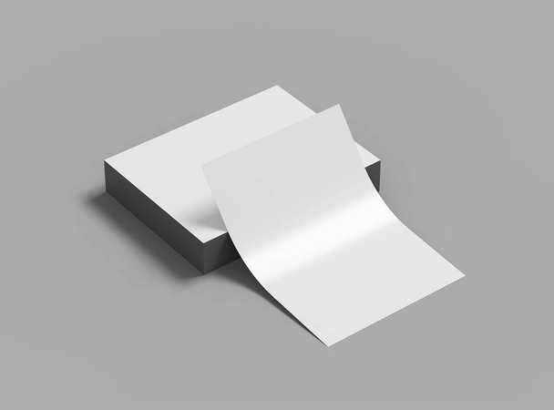 Blank 8.5 x 11 inc flyer render pour présenter votre design. - Photo, image