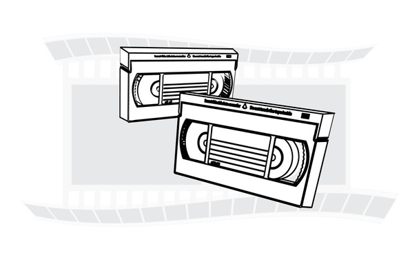 Видеокассеты VHS
 - Вектор,изображение