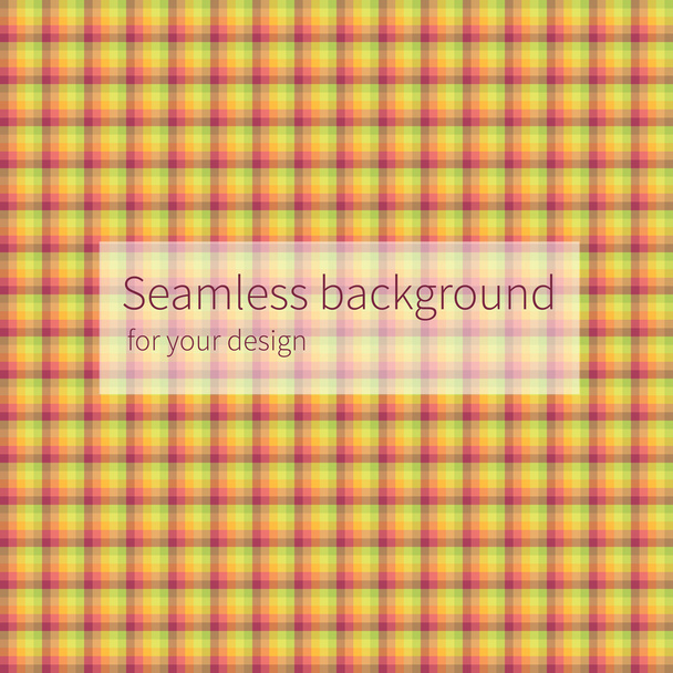 Seamless checked yellow background. - Vector, Image