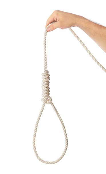 Rope with hangman noose - Foto, Imagem