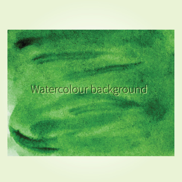 Green watercolor background - Vektori, kuva