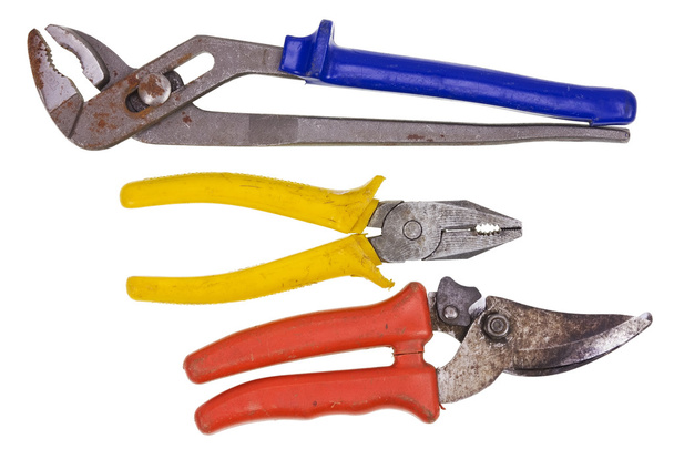 conjunto de ferramentas usadas enferrujadas
 - Foto, Imagem