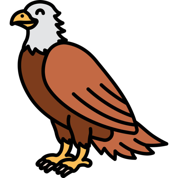 imagen de dibujos animados del icono del águila - Vector, imagen
