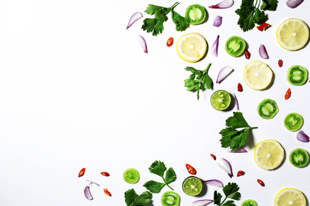 verduras con un fondo blanco - Foto, Imagen