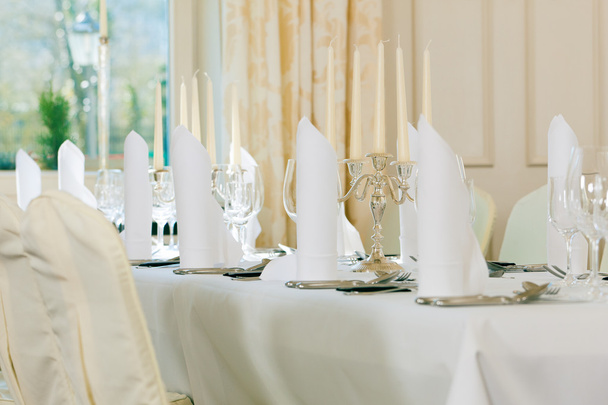Wedding - feastfully decorated table - Zdjęcie, obraz