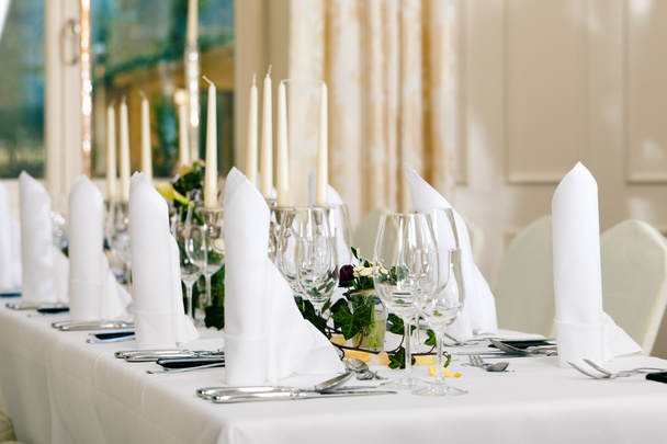 Wedding - feastfully decorated table - Photo, Image