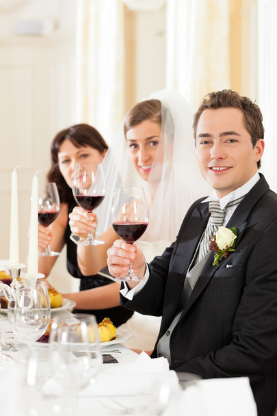 Γαμήλιο πάρτι στο δείπνο ή γεύμα - Φωτογραφία, εικόνα