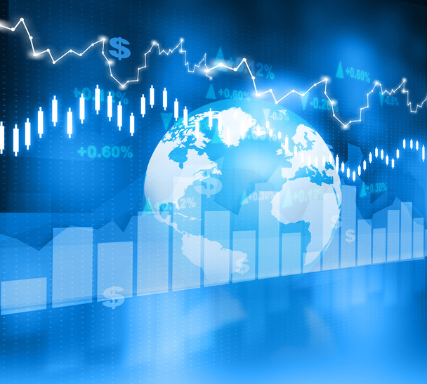Financial background , stock market chart - Fotó, kép
